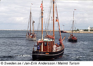 Fischerboote bei Malmö, Südschweden