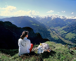 Ausblick bei einer Wanderung im Alpbachtal